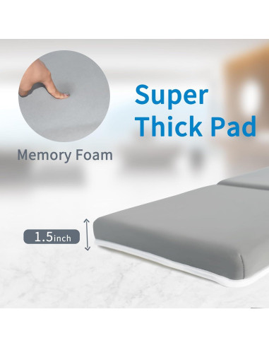 Almohadilla de Baño Bebé Gris con Almohadilla para Codos