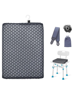 Cojín para Asiento de Ducha Anycosy Gris Mediano Antideslizante