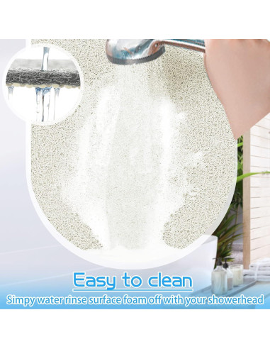 Alfombra Antideslizante OXTAIL 40x101 cm PVC Blanca