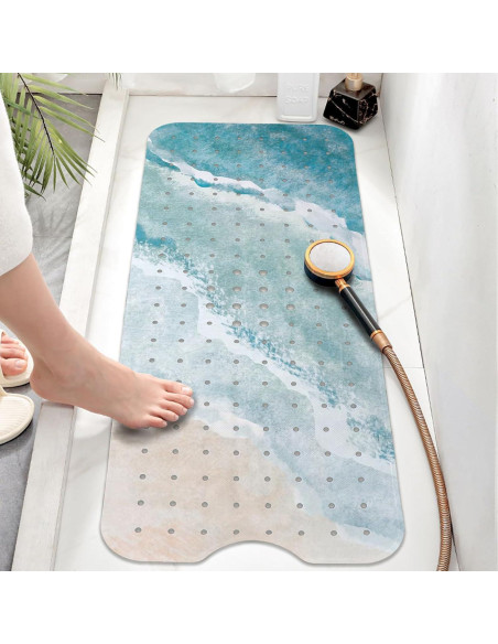 Alfombra de Baño Antideslizante Ayehsdogsn 100x40 cm PVC