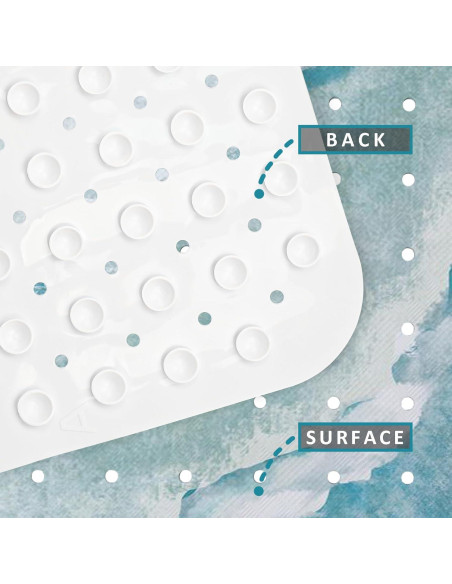 Alfombra de Baño Antideslizante Ayehsdogsn 100x40 cm PVC