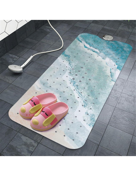 Alfombra de Baño Antideslizante Ayehsdogsn 100x40 cm PVC