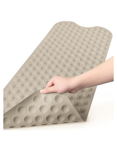 Alfombra de Baño Antideslizante Bligli 99x41 cm Marrón