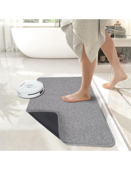 Alfombra de Baño Antideslizante Bosap DMG27 Gris 43x69cm Alfombra de Baño Antideslizante Bosap DMG27 Gris 43x69cm