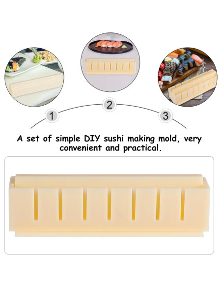 Kit de Hacer Sushi DOITOOL con Prensa y Rodillo 20x6x5cm