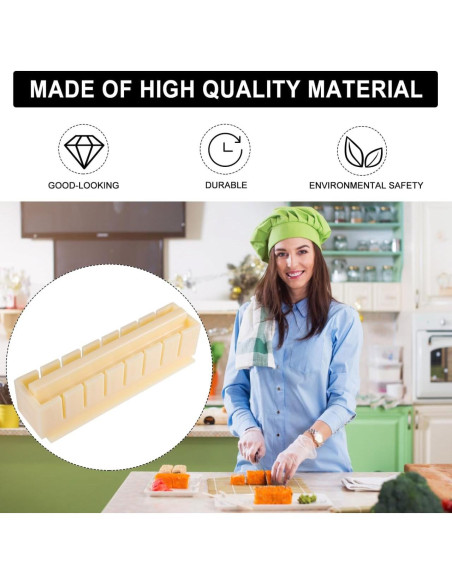 Kit de Hacer Sushi DOITOOL con Prensa y Rodillo 20x6x5cm