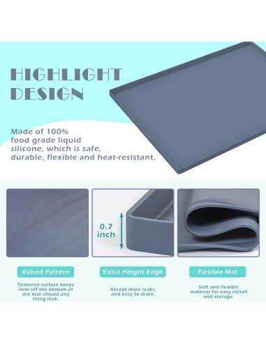 Alfombrilla de Silicona URMONA 78,74x55,88cm Impermeable