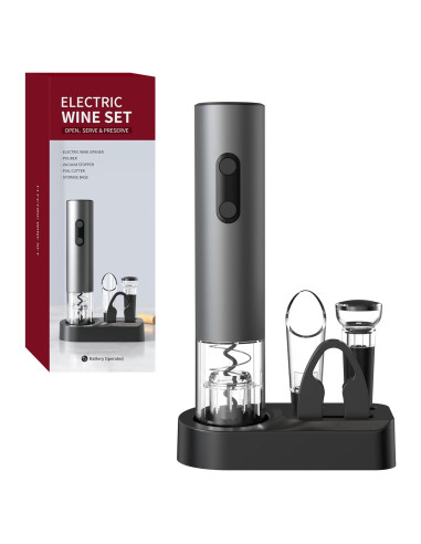 Abridor de Vino Eléctrico BLIVORRA 4 en 1 con Accesorios