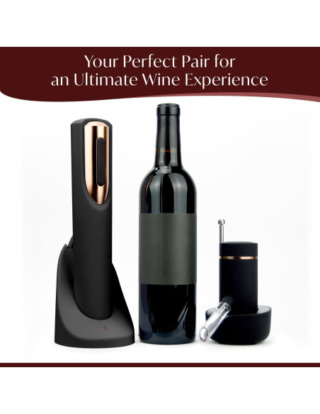 Juego de Sacacorchos Eléctrico y Aerador de Vino VIN FRESCO Juego de Sacacorchos Eléctrico y Aerador de Vino VIN FRESCO