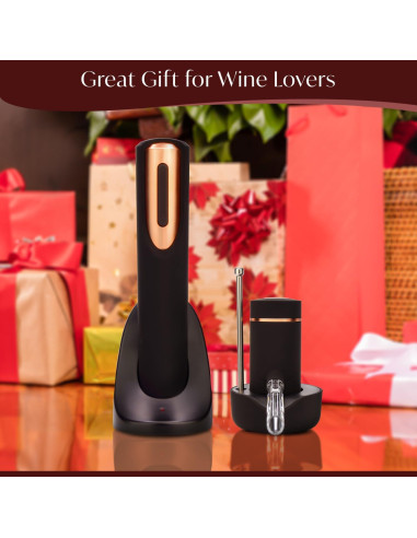 Juego de Sacacorchos Eléctrico y Aerador de Vino VIN FRESCO