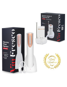 Juego de Abridor de Vino Eléctrico y Aerador VIN FRESCO