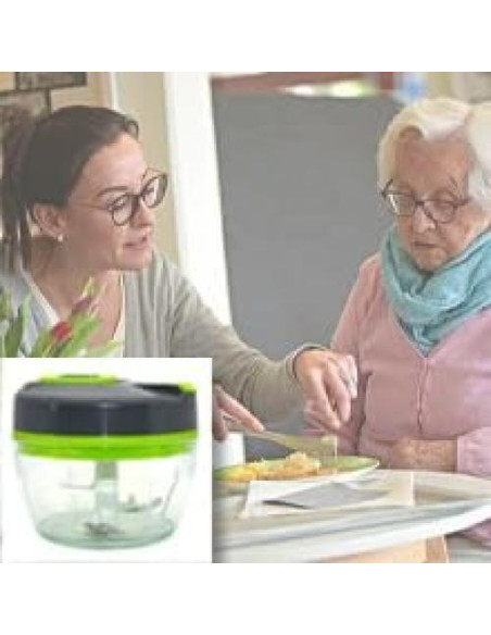 Procesador de Alimentos Manual 3 en 1 HYEXD Picador 2 Tazas