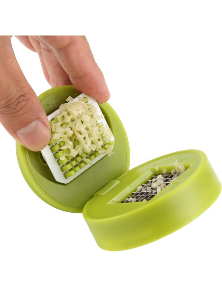 Juego de Picadores de Ajo DOSMAMZ 2PCS Verde ABS Juego de Picadores de Ajo DOSMAMZ 2PCS Verde ABS