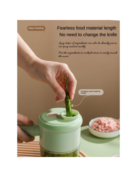 Picador de Verduras Loizziuy Cortador Pequeño Verde 430g