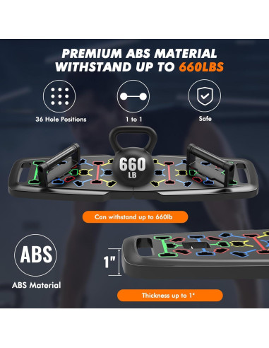 KUYOU Set de Gimnasio Portátil 2024 con Bandas de Resistencia