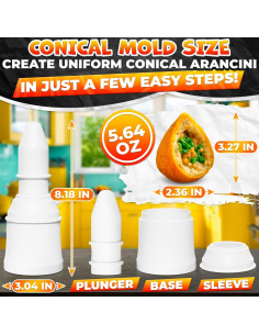 Molde para Albóndigas de Arroz LIBERHAUS 2 Pcs 160 g 2