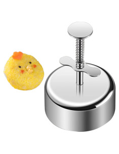 Molde de prensa musubi TAFALAA acero inoxidable redondo