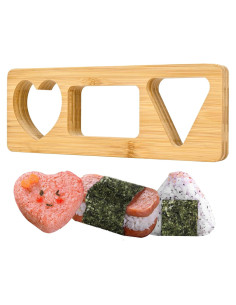 Kit de Molde de Onigiri Musubi TANGZHIFEIYUE de Bambú 3 Formas