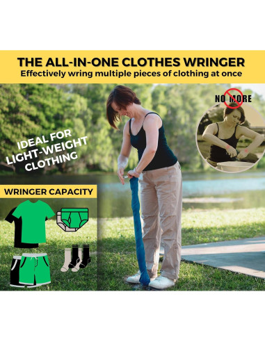 Exprimidor de Ropa Manual Dezitrek CW1 - Compacto y Ecológico