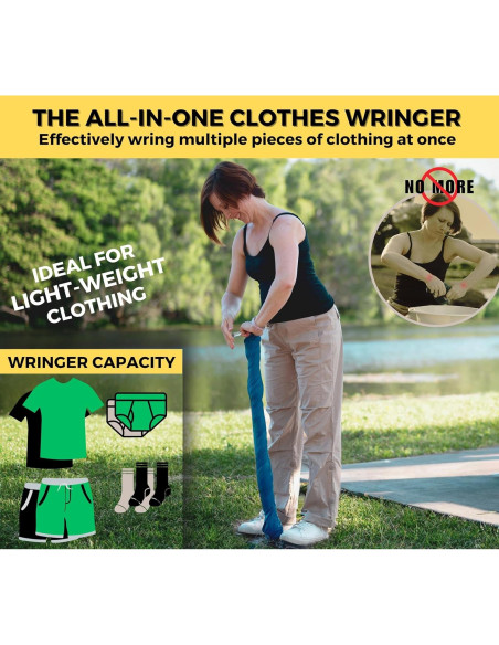 Exprimidor de Ropa Manual Dezitrek CW1 - Compacto y Ecológico