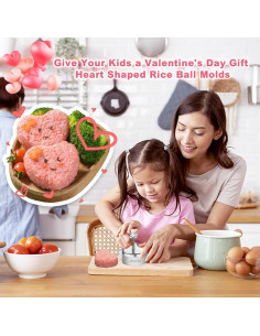 Molde de Onigiri Corazón Choxila - Acero Inoxidable 130g 2