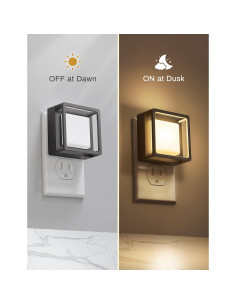 Luz Nocturna LED Enchufada DORESshop Regulable 2 Pzs 2