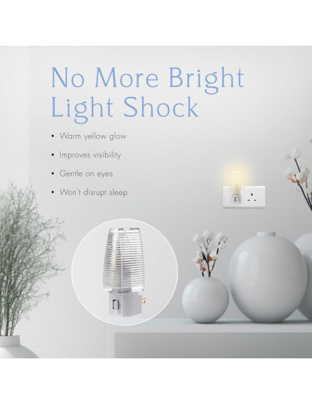 Luz Nocturna Enchufable Projectpak con Bombilla 4W - Paquete de 4