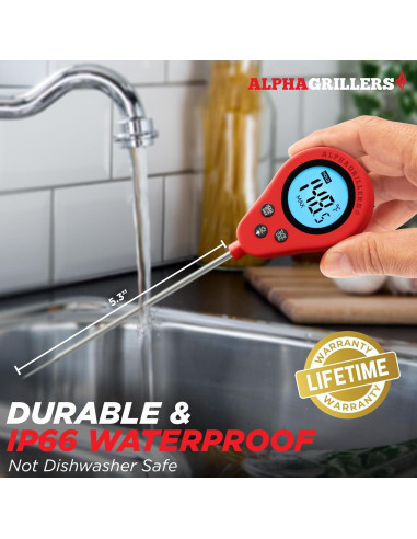 Termómetro Digital Instantáneo Alpha Grillers UM3105 21cm