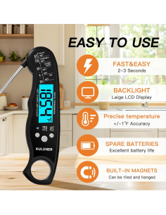Termómetro Digital Impermeable KULUNER TP-01 para Carne 2