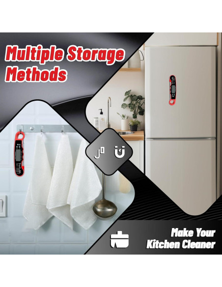 Termómetro Digital de Carne PAWPRO IP67 12.7cm Rojo