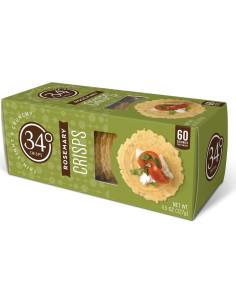 Galletas Crujientes de Romero 127g 34 Grados para Queso 2