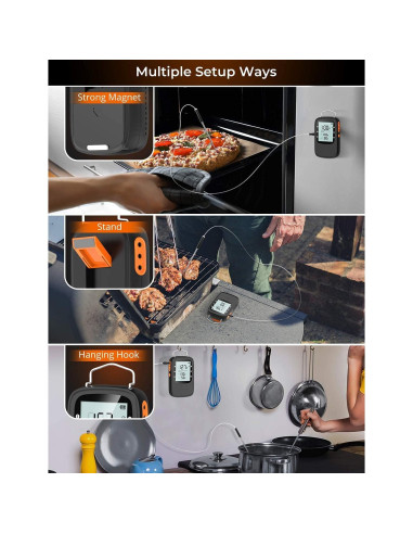 Termómetro de Carne Bluetooth Govee B5055015 2 Probetas