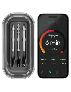 Termómetro de carne inalámbrico CHEF iQ Sense 3 sondas