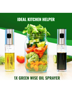 Rociador de Aceite GREEN WISE 100 ml Acero Inoxidable 2