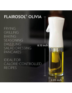 Pulverizador de Aceite FLAIROSOL 130ml Vidrio Hojas Doradas 2