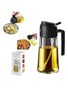 Pulverizador de Aceite de Oliva Fvaql 470ml 2 en 1