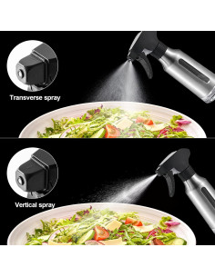 Pulverizador de Aceite Micyples 180ml Acero Inoxidable Antigoteo 2