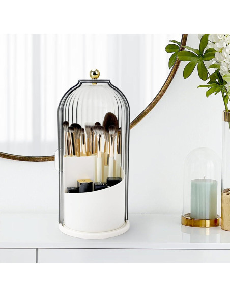 Soporte para Cepillos de Dientes QIYVLOS 3 Ranuras Blanco