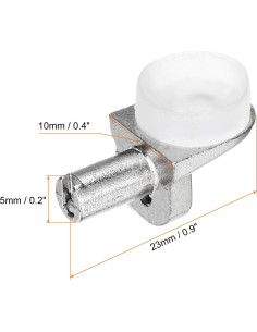 Soportes de Estante Ajustables HARFINGTON 30pcs 5mm Zinc 2