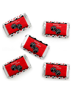 Etiquetas para Mini Barras de Caramelo Las Vegas - 40 Unidades