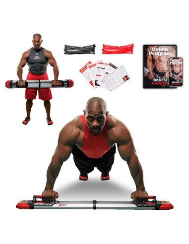 Máquina de Flexiones Iron Chest Master con Bandas 120 lbs