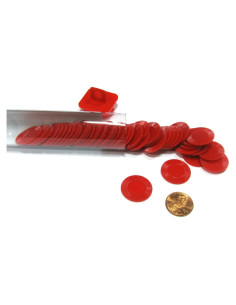Fichas de Póker Mini Rojas Koplow 50 Piezas 2.03 cm
