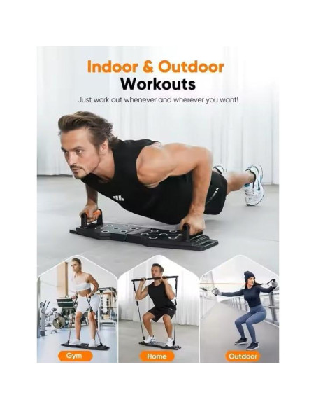 Kit de Ejercicio Multifuncional UroGlow 25 en 1 Plegable