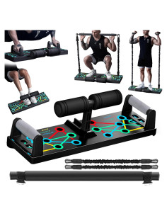 Tabla de Flexiones Hiyoga con Dispositivo de Abdominales