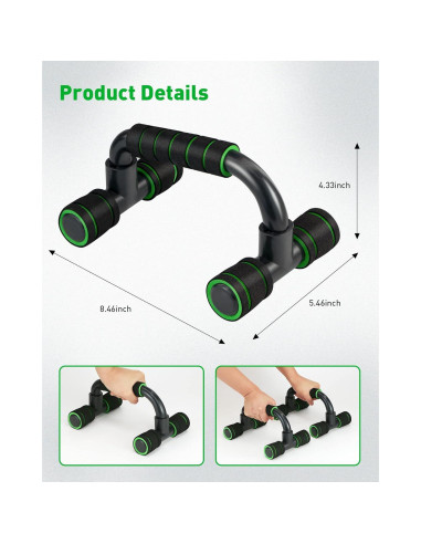 Barra de Flexiones CUNCUI Portátil Antideslizante 79.83 kg