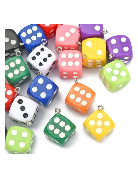 Encantos de Dados Plásticos UR URLIFEHALL 20 Pcs 26mm