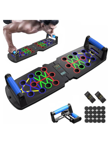 Soporte para Flexiones FumyFumy con Contador y Mangos Antideslizantes