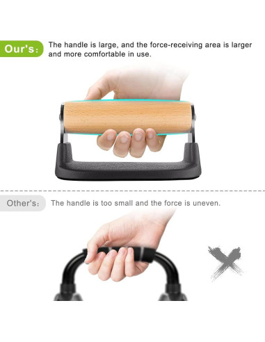 Barras de Flexiones Dolibest con Mangos de Madera 2PCS