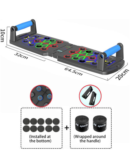 Soporte para Flexiones FumyFumy con Contador y Mangos Antideslizantes