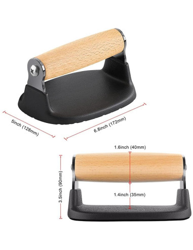 Barras de Flexiones Dolibest con Mangos de Madera 2PCS